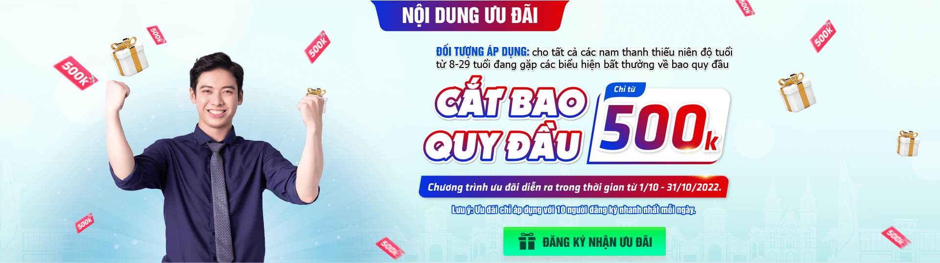 Ưu Đãi Bao Quy Đầu Tháng 10 | Phòng Khám Hưng Thịnh